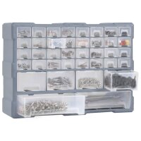 vidaXL Multi-Schubladen-Organizer mit 40 Schubladen 52x16x37,5 cm