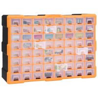 vidaXL Multi-Schubladen-Organizer mit 64 Schubladen 52x16x37,5 cm