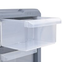 vidaXL Multi-Schubladen-Organizer 2 Stk. 12 Schubladen 26,5x16x26 cm