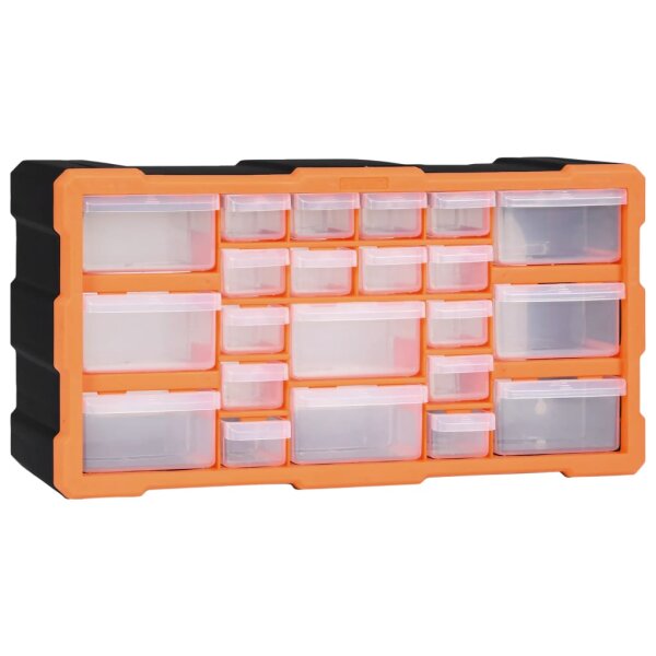 vidaXL Multi-Schubladen-Organizer mit 22 Schubladen 49x16x25,5 cm