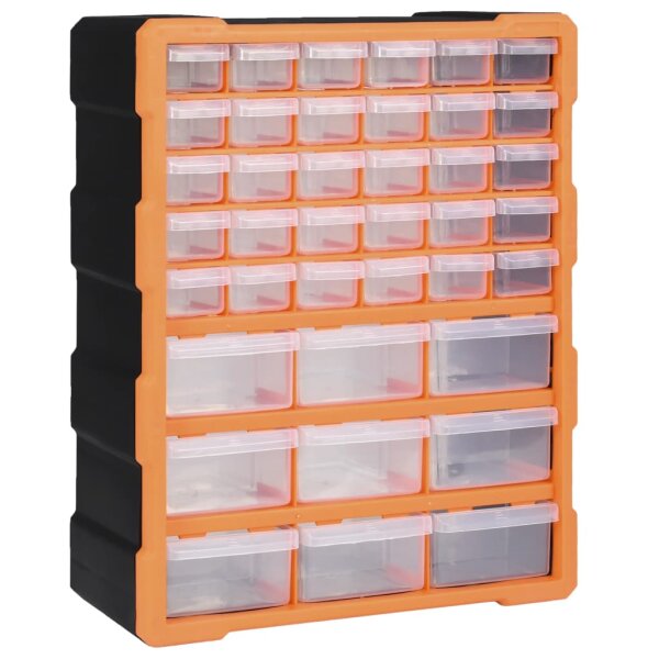 vidaXL Multi-Schubladen-Organizer mit 39 Schubladen 38x16x47 cm