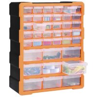 vidaXL Multi-Schubladen-Organizer mit 39 Schubladen 38x16x47 cm