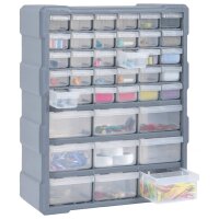 vidaXL Multi-Schubladen-Organizer mit 39 Schubladen 38x16x47 cm