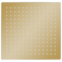 vidaXL Regenbrause Edelstahl 25x25 cm Quadrat Golden