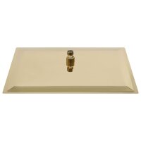 vidaXL Regenbrause Edelstahl 50x50 cm Quadrat Golden