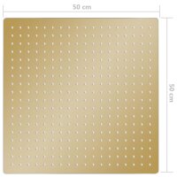 vidaXL Regenbrause Edelstahl 50x50 cm Quadrat Golden