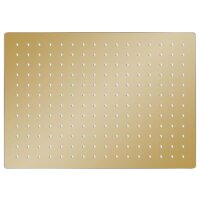 vidaXL Regenbrause Edelstahl 40x30 cm Rechteckig Golden