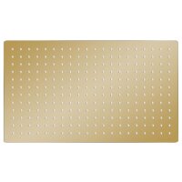 vidaXL Regenbrause Edelstahl 50x30 cm Rechteckig Golden