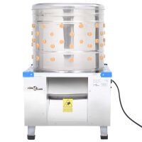 vidaXL Gefl&uuml;gelrupfmaschine Edelstahl 131 Finger 1500 W