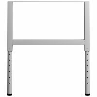 vidaXL Werkbankgestell Verstellbar 2 Stk. Metall 85x(69-95,5) cm Grau