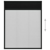 vidaXL Insektenschutz-Plissee f&uuml;r Fenster Aluminium Anthrazit 80x100cm