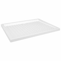 vidaXL Duschwanne Anti-Rutsch Wei&szlig; 80x100x4 cm ABS