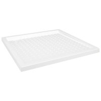 vidaXL Duschwanne Anti-Rutsch Weiß 90x90x4 cm ABS