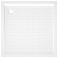 vidaXL Duschwanne Anti-Rutsch Wei&szlig; 90x90x4 cm ABS