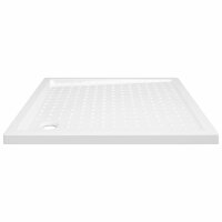 vidaXL Duschwanne Anti-Rutsch Wei&szlig; 90x90x4 cm ABS