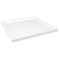 vidaXL Duschtasse ABS Quadratisch Weiß 80x80 cm