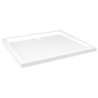 vidaXL Duschtasse ABS Rechteckig Weiß 80x90 cm