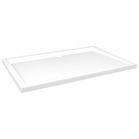 vidaXL Duschtasse ABS Rechteckig Wei&szlig; 80x120 cm