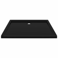 vidaXL Duschtasse ABS Rechteckig Schwarz 70x90 cm