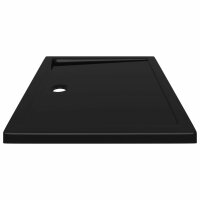 vidaXL Duschtasse ABS Rechteckig Schwarz 70x90 cm