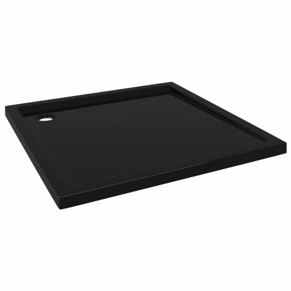 vidaXL Duschtasse ABS Quadratisch Schwarz 90x90 cm