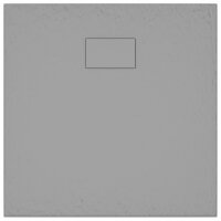 vidaXL Duschwanne SMC Grau 80x80 cm