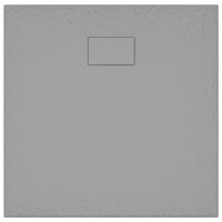 vidaXL Duschwanne SMC Grau 90x80 cm