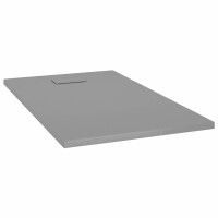 vidaXL Duschwanne SMC Grau 120x70 cm