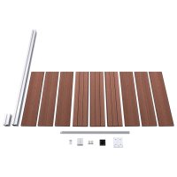 vidaXL Zaunelement WPC 95x186 cm Braun