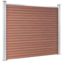 vidaXL Zaunelement WPC 180x146 cm Braun