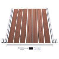 vidaXL Zaunelement WPC 180x146 cm Braun