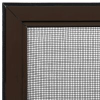 vidaXL Ausziehbarer Insektenschutz f&uuml;r Fenster Braun (100-193)x75 cm