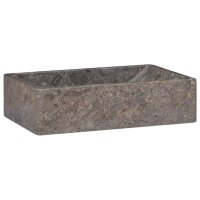 vidaXL Waschbecken Grau 45x30x12 cm Marmor