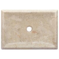 vidaXL Waschbecken Creme 50x35x10 cm Marmor