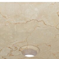 vidaXL Waschbecken Creme 40x40x10 cm Marmor