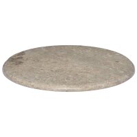 vidaXL Tischplatte Grau Ø60x2,5 cm Marmor