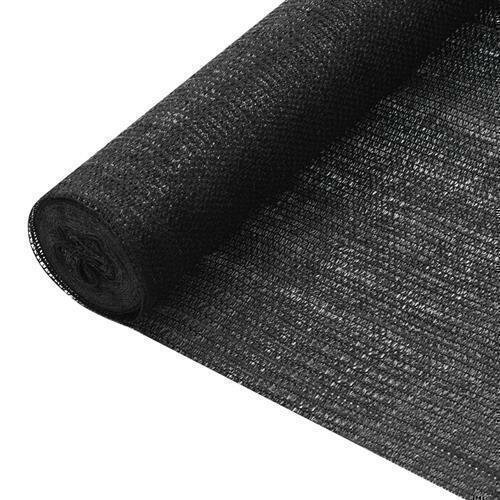 vidaXL Zaunblende Schwarz 1,2x25 m HDPE 75 g/m&sup2;