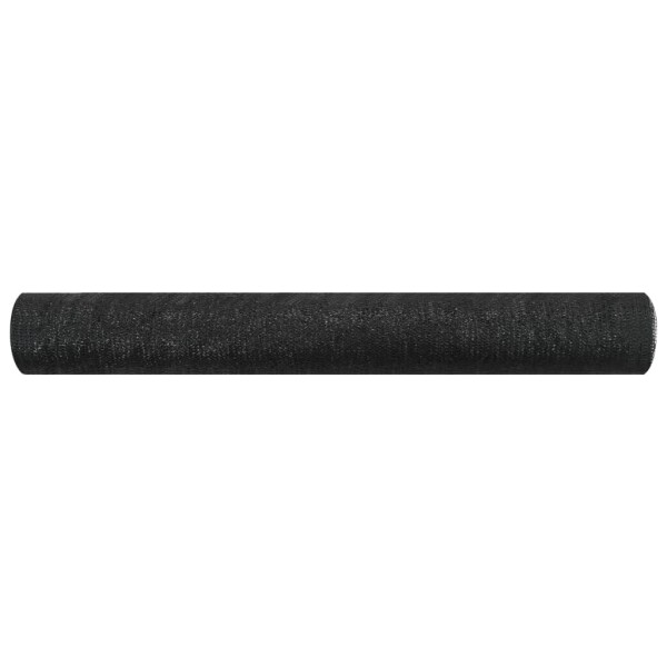 vidaXL Zaunblende Schwarz 1,8x25 m HDPE 75 g/m&sup2;