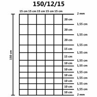 vidaXL Gartenzaun Verzinkter Stahl 50 m 150 cm Silbern