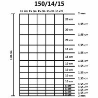 vidaXL Gartenzaun Verzinkter Stahl 50 m 150 cm Silbern