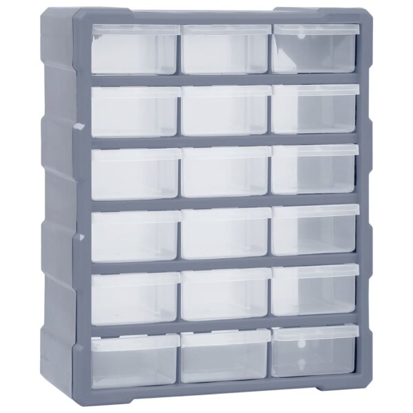 vidaXL Multi-Schubladen-Organizer 18 Schubladen 38x16x47 cm