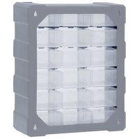 vidaXL Multi-Schubladen-Organizer 18 Schubladen 38x16x47 cm