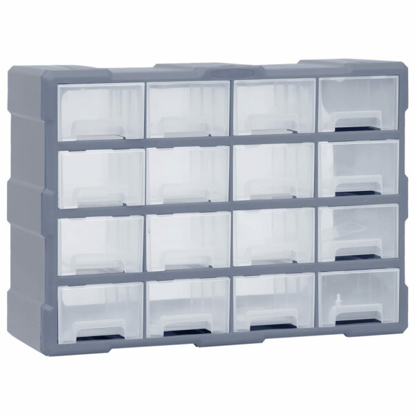 vidaXL Multi-Schubladen-Organizer 16 Schubladen 52x16x37 cm