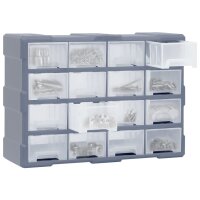 vidaXL Multi-Schubladen-Organizer 16 Schubladen 52x16x37 cm