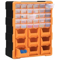 vidaXL Multi-Schubladen-Organizer mit 39 Schubladen 38x16x47 cm