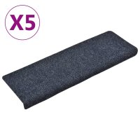 vidaXL Treppenmatten 5 Stk. Nadelvlies 65x21x4 cm Anthrazit