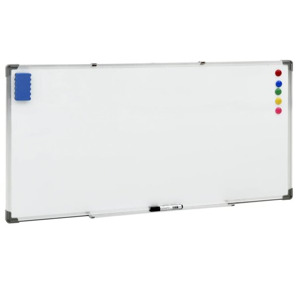 vidaXL Magnetisches Whiteboard Wei&szlig; 110x60 cm Stahl