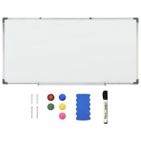 vidaXL Magnetisches Whiteboard Weiß 110x60 cm Stahl