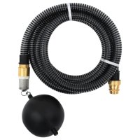 vidaXL Saugschlauch mit Messing-Anschlüssen 5 m 25...