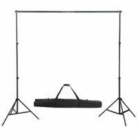 vidaXL Fotostudio-Set mit Wei&szlig;em Hintergrund 600&times;300 cm &amp; Leuchten